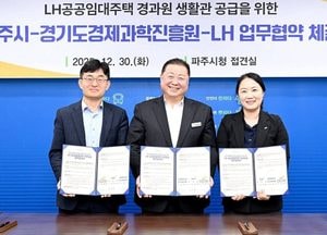 파주시, 경과원 생활관 공급 업무협약