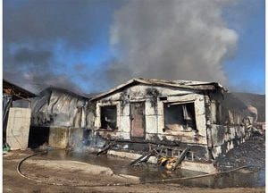 여주 점동면 돈사서 화재…2개 동 전소