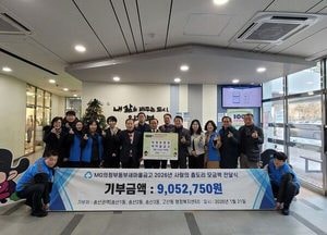송산3동, 의정부동부새마을금고 ‘사랑의 좀도리’ 성금 기탁…취약계층 지원