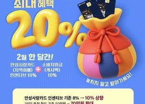 안성시, 설 명절 맞이 ‘안성사랑카드’ 최대 20% 혜택 제공