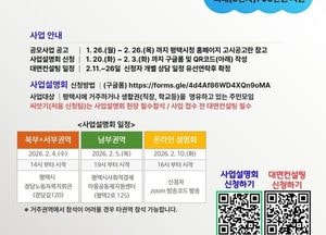 평택시 ‘2026년 마을공동체 주민제안 공모사업’ 설명회 개최