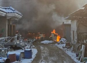 파주 법원읍 목장 화재…37분 만에 진화