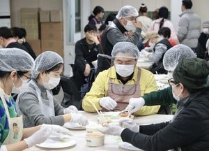 임병택 시흥시장 ‘설맞이 복 만두 만들기’ 행사 참석