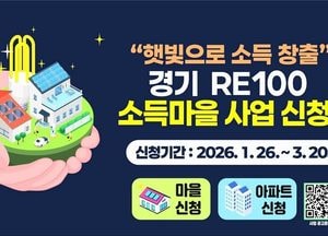 경기도, 태양광 수익 주민 환원…‘RE100 소득마을’ 참여 모집