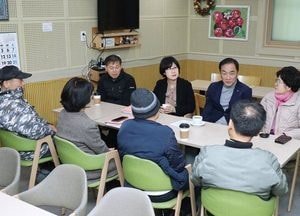 정장선 평택시장, 설 앞두고 전통시장 방문 상인들과 현장 소통
