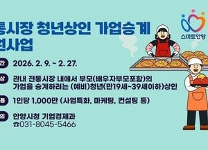 안양시 ‘전통시장 청년상인 가업승계’ 지원...시장에 활력 불어넣는다