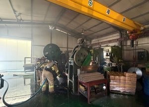 시흥 산현동 공장 기계서 화재...15분 만에 완진
