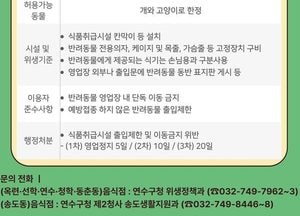 인천 연수구, 3월부터 음식점 반려동물 동반출입 허용…위생기준 강화