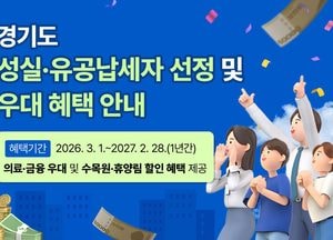 경기도, 2026년 성실납세자 29만4249명 선정...전년 대비 1만1천명 증가
