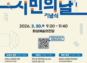 오는 20일 ‘화성특례시민의 날’ 기념식 개최...16~22일 시민주간 운영