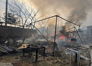 광주 초월읍 가구공장 화재…5시간41분 만에 완진