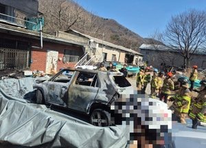 남양주 수동면서 소형 전기차 화재…34분 만에 진화