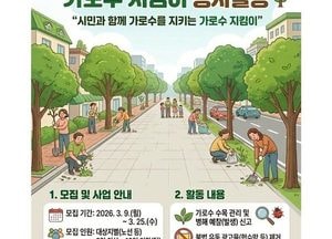 인천 서구 ‘가로수지킴이’ 모집…시민 참여형 녹지관리 확대