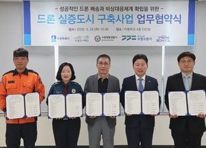 수원특례시 ‘드론 실증도시 구축사업’ 추진 업무협약 체결
