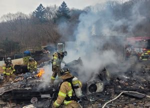 광주 남종면서 컨테이너 화재…농막·가건물 전소