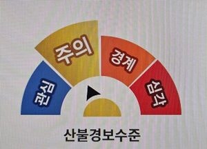 '청명·한식' 불구 산불 줄었다…산림청, 경보 ‘경계→ 주의’ 하향