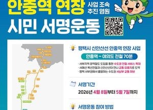 평택시 ‘신안산선 안중역 연장 촉구’ 시민 서명운동 추진