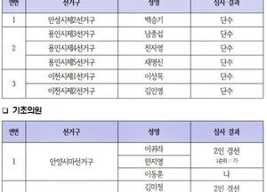 민주당 경기 공천…고양·김포·평택 시장 2인 경선