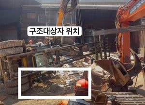 시흥 월곶동 공사장서 지게차 깔림 사고…50대 남성 심정지 구조