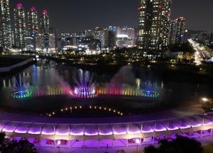 ‘물의 왈츠’ 청라호수공원 음악분수 오는 5월1일 개시…주·야간 공연 확대