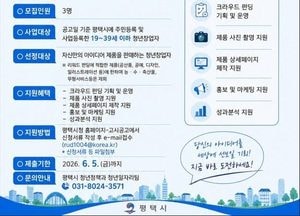 ‘2026년 평택 청년 크라우드 펀딩 지원사업’ 참여 기업 모집