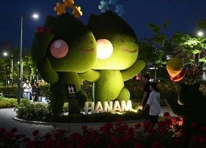 '5만 송이 장미꽃바다'... 하남 미사호수공원의 봄날
