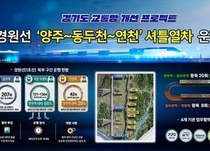 경기도, 2027년부터 경원선 ‘양주~동두천~연천’ 구간 셔틀열차 운행 추진