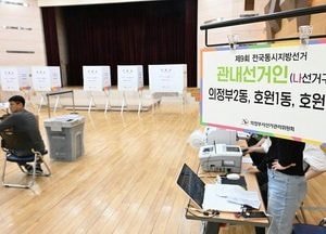 의정부시, 의정부2동 사전투표소 현장 점검