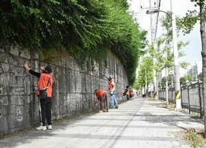 송산1동 주민자치회, 벽화사업 본격 시동