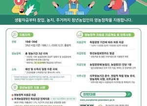 오산시, 청년농업인 영농정착지원사업 2차 대상자 모집