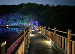 파주 공릉호수 ‘빛의 산책길’ 완성 '수도권 야간 관광명소' 기대