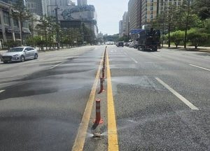 수원시, 폭염 대응 노면빗물분사시스템 본격 가동