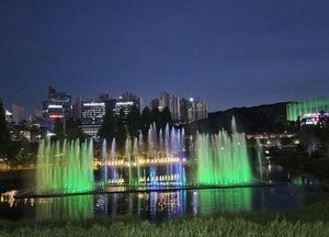 용인시, 기흥구 동백호수공원 음악분수 운영
