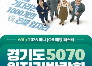 경기도·하나금융그룹, 5070 일자리박람회 개최