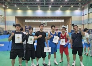 광주시청 복싱팀, 전국체전 2차 선발전 전원 입상