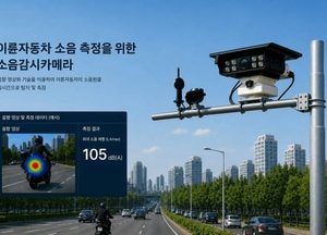 이륜차 소음 감시 카메라 도입한다