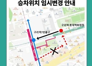 구리시, 마을버스 2·5·6-1번 임시 노선 조정 안내