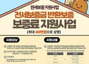 양주시, 전세보증금 반환보증 보증료 최대 40만원 지원