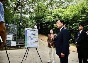 구재용 초대 서해구청장, 취임 첫날 장고개로 도로개설 현장으로