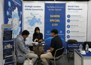수원시, 세계적 화합물반도체학회서 투자설명회