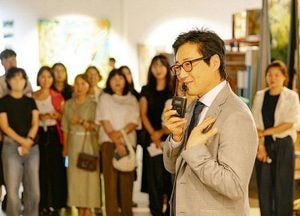 박신양 작가 초대전, ‘아티스트 토크’로 시민과 뜨겁게 호흡