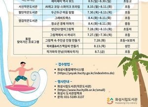 화성시립작은도서관, 여름방학 ‘쿨한 도서관’ 특강 운영