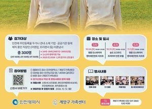 인천시, ‘미혼남녀 만남’ 제3·4·5회차 참가자 300명 모집