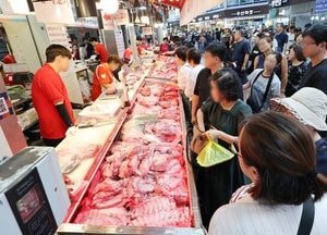 "추석 제사상 차림 비용 31만 3089원…전년보다 23개 품목 중 14개 가격 하락"