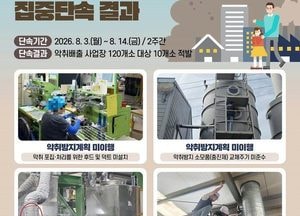 경기도 특사경, 악취배출 사업장 불법행위 10곳 적발