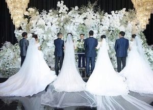 평택시새마을회 제27회 합동결혼식 4쌍 화촉