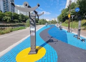 용인시 수지구, 탄천 산책로·운동시설 정비 완료