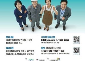 ‘경기도 5070 일자리박람회’ 20일 평택서 개최