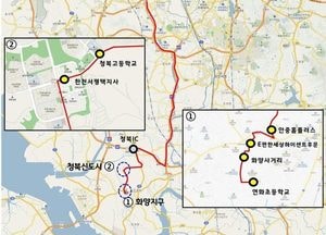 평택 화양지구~청북신도시~교대역 버스 P8101, 8일 개통