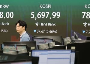코스피, 外人·기관 '팔자'에 3.52% 내린 5533.77 마감…709종목↓